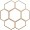 Ekena Millwork Florin Wood Fretwork Pierced Ceiling Medallion, Alder, 16"OD x 6 7/8"ID x 1/4"T CMWP16X16X0250FOAL - alternate 1